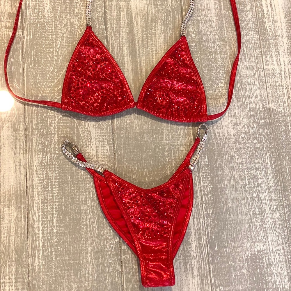 Ferrari Red❤️ two piece bikini
